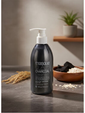 Masque Bar Charcoal Cleanser Exfoliating Purifying Face Wash 10 oz